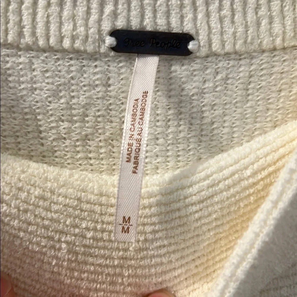 Free People Ottoman Cream Cowl Neck Sweater - Picture 4 of 8